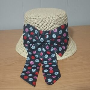 Minnie Mouse Woven Hat NWT